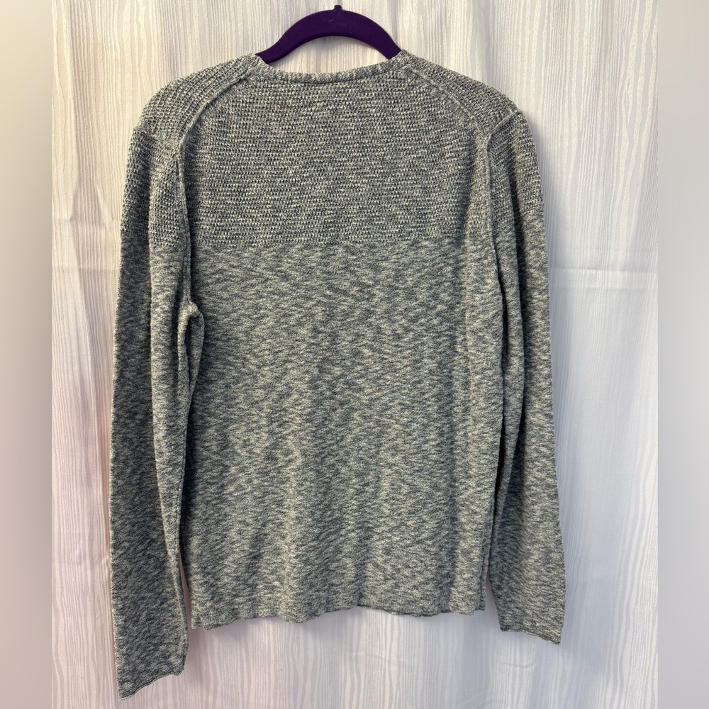 Gray V-Neck Sweater - image 2